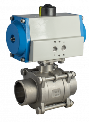 Pneumatischer Schwenkantrieb mit Edelstahlarmatur Typ: PKM-55A