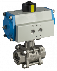 Pneumatischer Schwenkantrieb mit Edelstahlarmatur Typ: PKM-55I